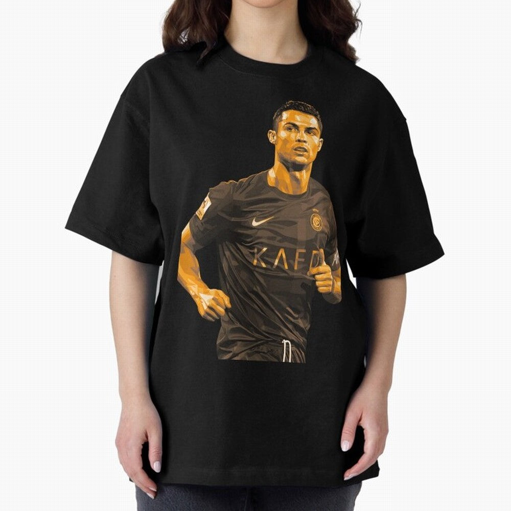 Ronaldo Oversized T-Shirt Celebrate Global Passion for FIFA World Cup 2026 USA Canada Mexico for Fans of Haaland and Mbappe and Germany, Bringing Champion Mindset, Group Stage Buzz, Knockout Tension and Passionate Fan Culture; Great for Supporters