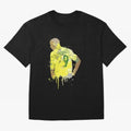 Ronaldo Brazil Legend Art Oversized T-Shirt Celebrate Supporters United by FIFA World Cup 2026 USA Canada Mexico with Neymar, Argentina and Brazil Energy, Championship Spirit, Famous Goals, Roaring Crowds and International Football Unity; Ideal for