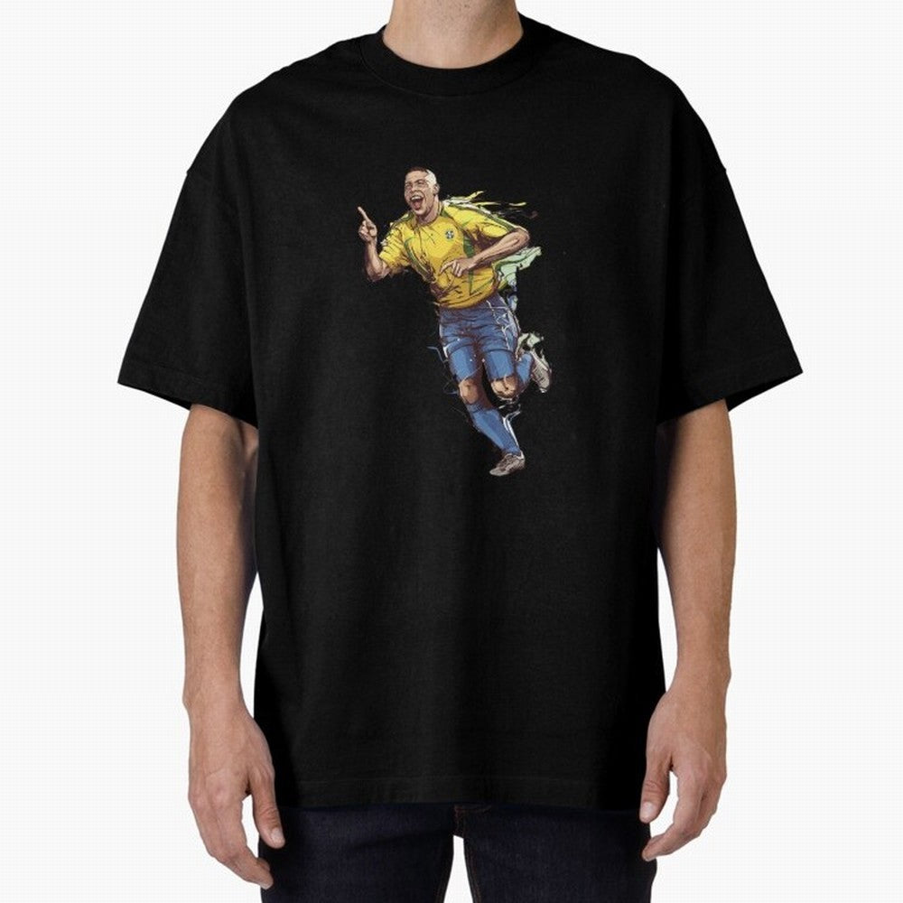 Brazilian Football Player from Milano Oversized T-Shirt Enjoy the Biggest Football Party of FIFA World Cup 2026 USA Canada Mexico Made for Mbappe, Portugal, Spain and Germany Energy, Championship Spirit, Famous Goals, Roaring Crowds and
