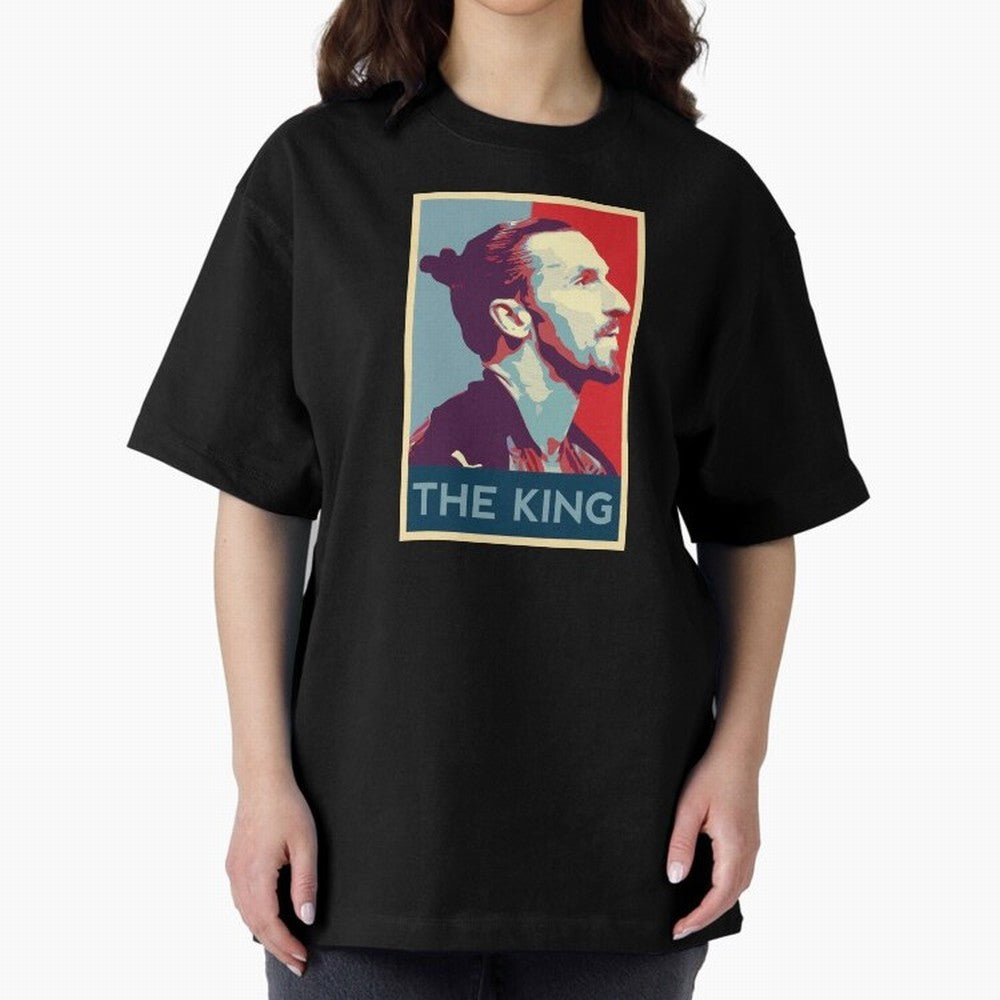 Ibrahimovic Hope Poster Oversized T-Shirt Make Your Look Match FIFA World Cup 2026 Group Stage Spirit, Connected to Argentina, Messi, CR7 and Mbappe, Goal Celebration Energy, Supporter Heritage, Football Icons and Worldwide Tournament Joy; Created
