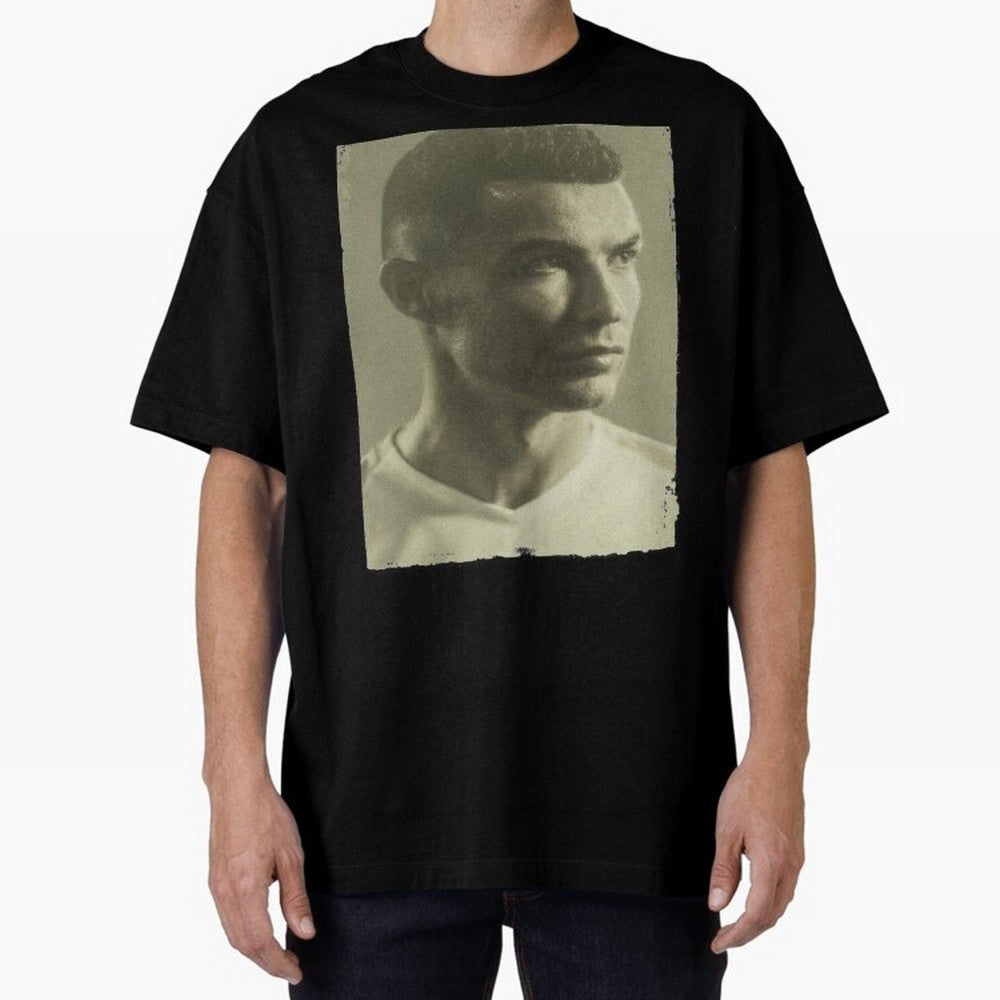 Cristiano Ronaldo Fan Art Oversized T-Shirt Enjoy the FIFA World Cup 2026 USA Canada Mexico Journey through Cristiano Ronaldo, Haaland and CR7 Highlights, Argentina and Brazil Pride, Football History, Final Match Energy, Crowd Noise and Once in a