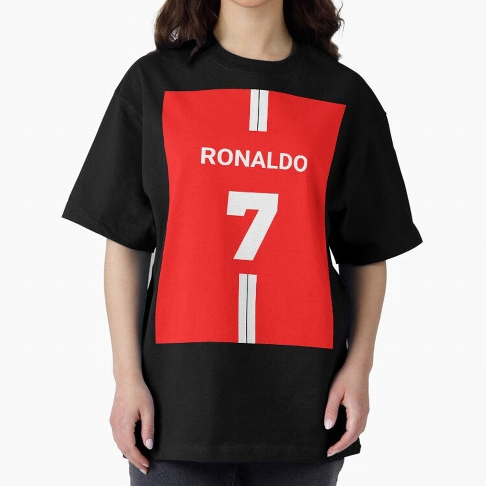 Ronaldo Jersey - 7 Back to Manchester Oversized T-Shirt Celebrate the Magic of the FIFA World Cup 2026 Journey through Messi and Cristiano Ronaldo Highlights, Brazil Pride, Goal Celebration Energy, Supporter Heritage, Football Icons and Worldwide
