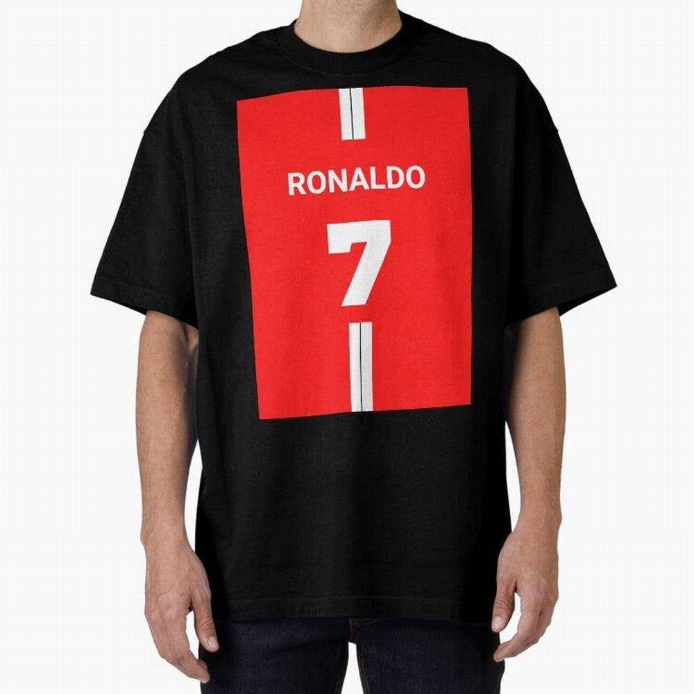 Ronaldo Jersey - 7 Back to Manchester Oversized T-Shirt Celebrate the Magic of the FIFA World Cup 2026 Journey through Messi and Cristiano Ronaldo Highlights, Brazil Pride, Goal Celebration Energy, Supporter Heritage, Football Icons and Worldwide