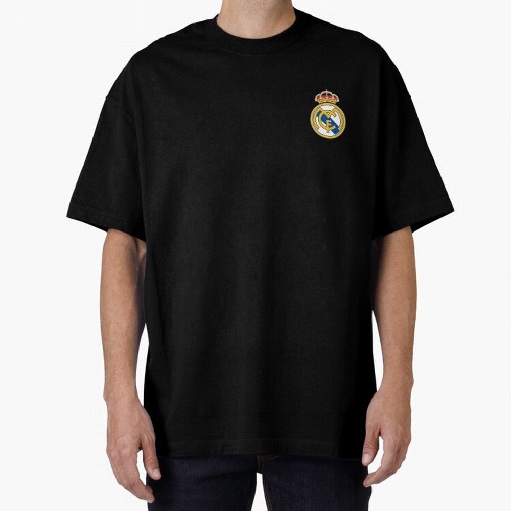 Madrid Football Logo Oversized T-Shirt Celebrate National Team Dreams in Match Day Hype around FIFA World Cup 2026 USA Canada Mexico, Haaland, Argentina and Brazil, Stadium Memories, Football Loyalty, International Chants and Championship