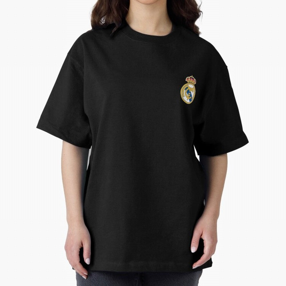 Madrid Football Logo Oversized T-Shirt Celebrate National Team Dreams in Match Day Hype around FIFA World Cup 2026 USA Canada Mexico, Haaland, Argentina and Brazil, Stadium Memories, Football Loyalty, International Chants and Championship