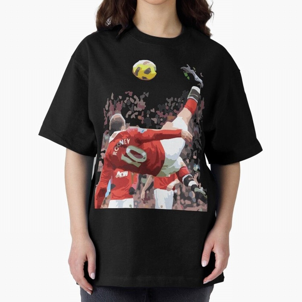 WAYNE ROONEY Oversized T-Shirt Represent Global Football Passion for FIFA World Cup 2026 Group Stage, Inspired by Neymar, Spain, Championship Spirit, Famous Goals, Roaring Crowds and International Football Unity; Made for Collectors Who Enjoy