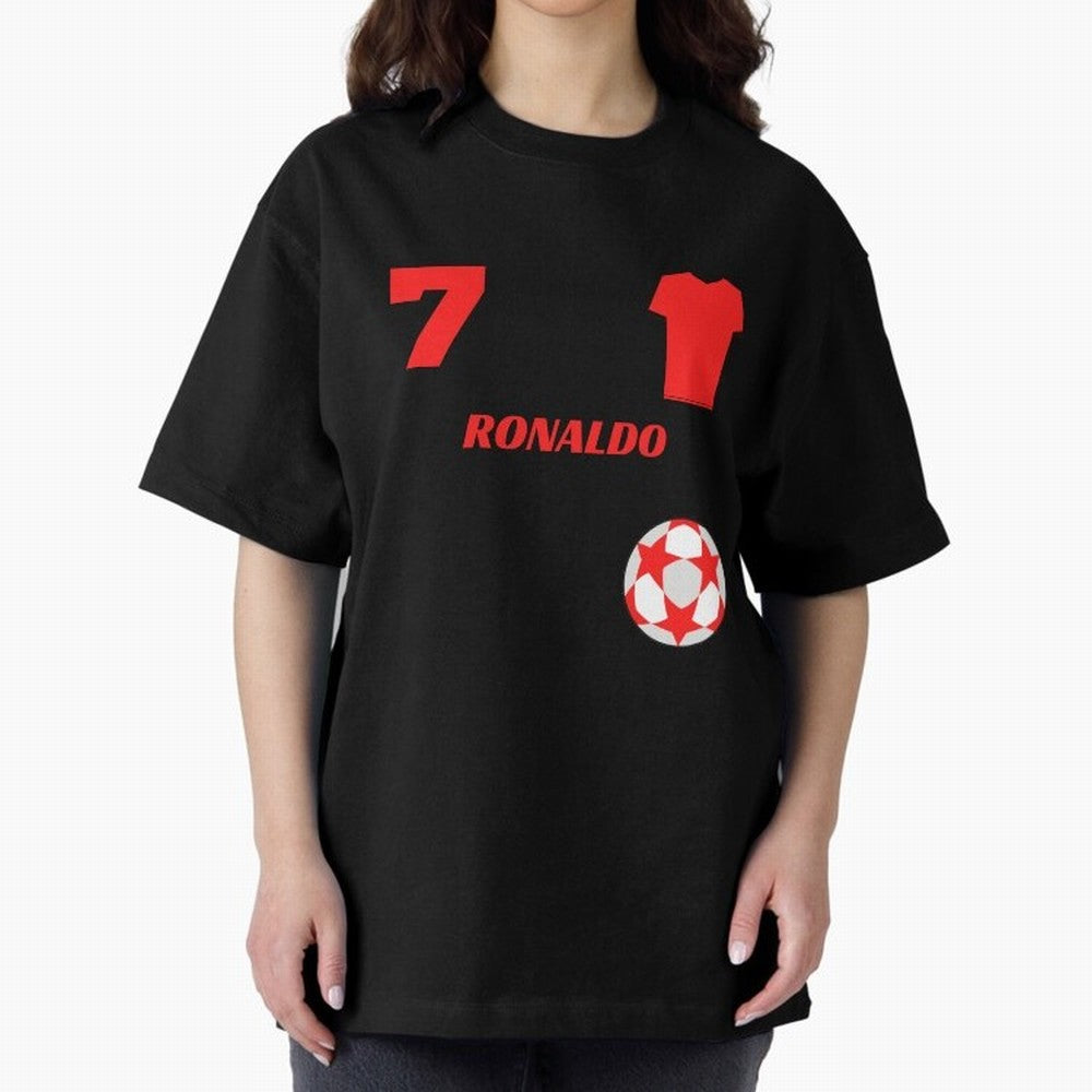 Ronaldo 7 - Man U Back to Manchester Oversized T-Shirt Celebrate Fan Favorites in Match Day Hype around FIFA World Cup 2026 Group Stage, Messi, CR7 and Mbappe, Germany, Sports Nostalgia, International Competition, Famous Players and Unforgettable