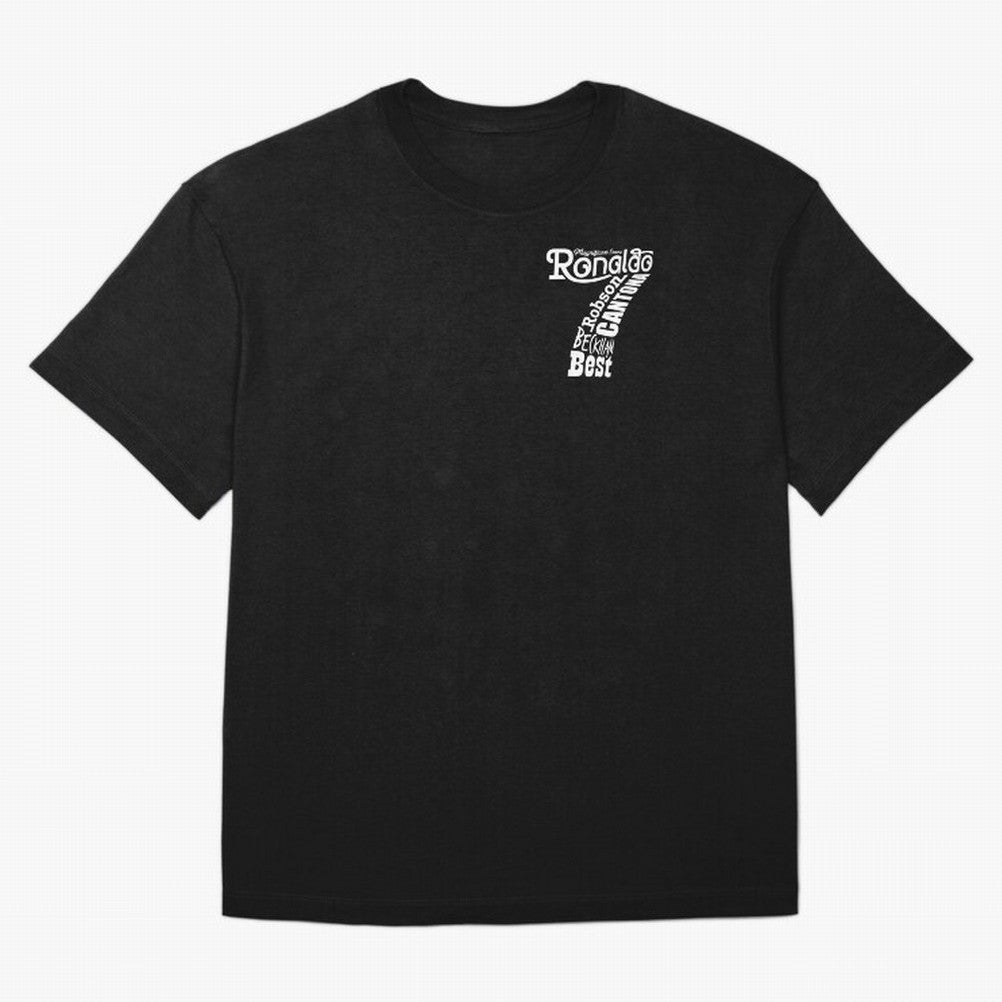 Manchester United Magnificent Sevens Oversized T-Shirt Make Game Day About Global Football Passion for FIFA World Cup 2026 USA Canada Mexico, Highlighting Messi, Neymar and Mbappe, Argentina, France and Brazil, Worldwide Fan Energy, Dramatic Goals,