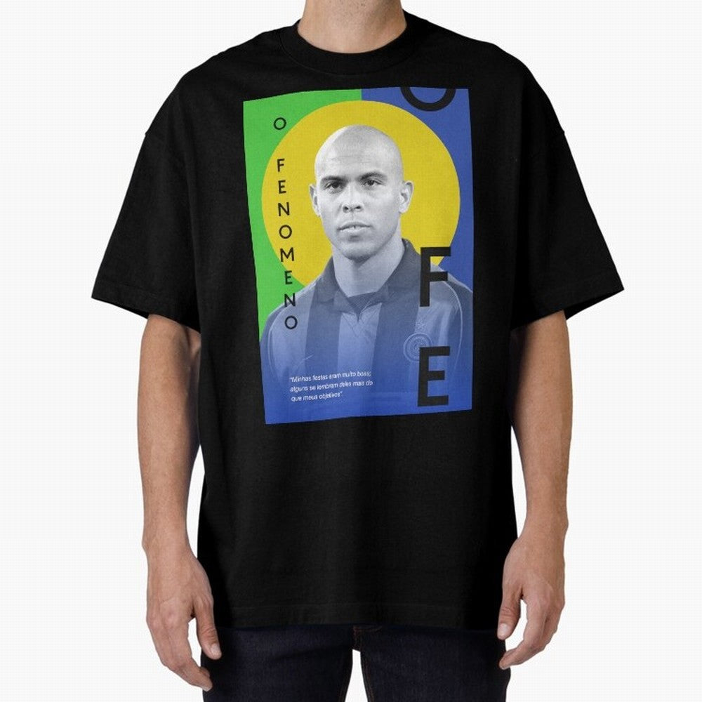 O Phenomenon Oversized T-Shirt Bring a Champion Mindset to the FIFA World Cup 2026 Group Stage Journey through CR7 Highlights, Brazil Pride, Soccer Culture, Superstar Moments, National Team Dreams and Competitive Fire; Great for Watch Parties,