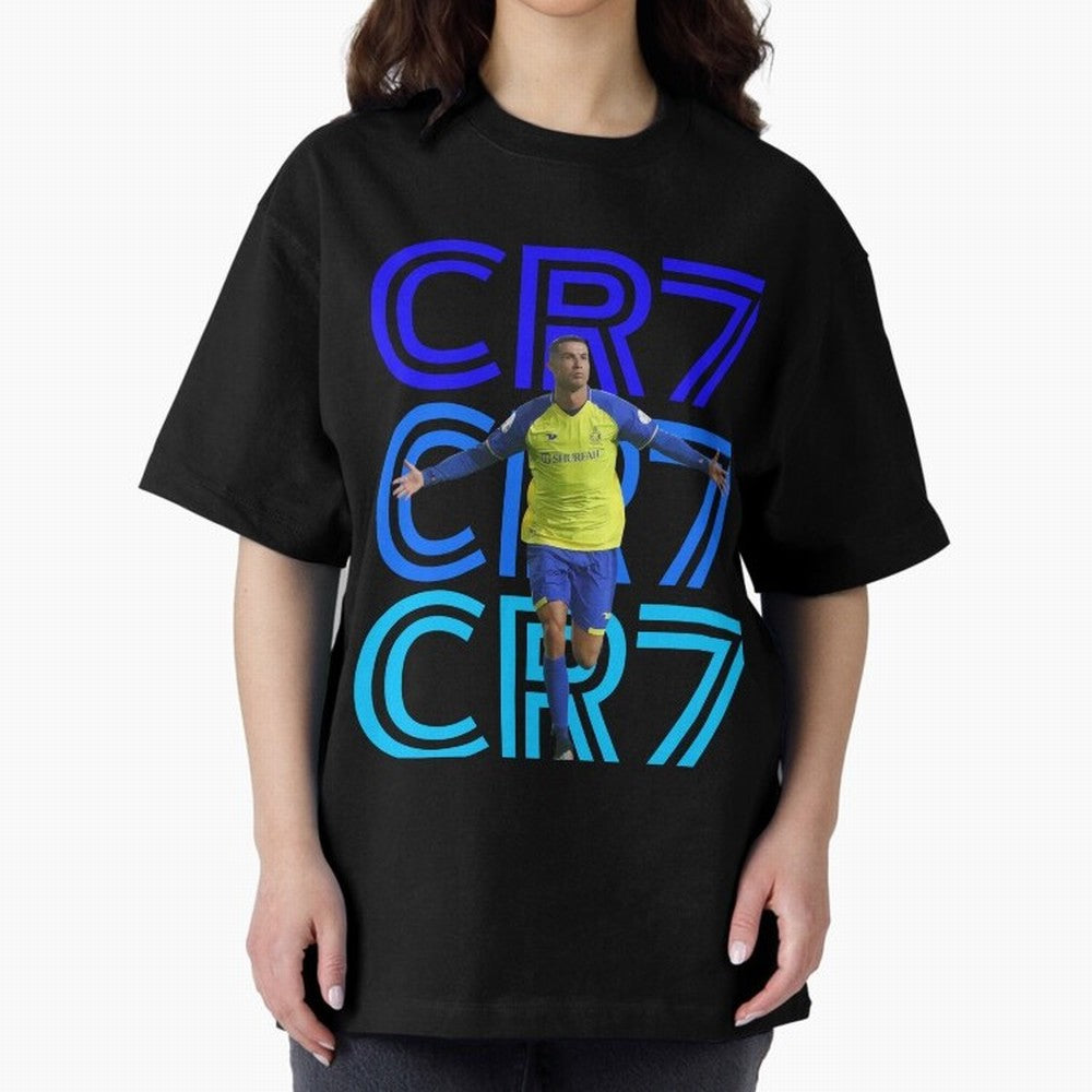 Christiano Ronaldo CR7 Oversized T-Shirt Enjoy the Biggest Football Party of Global Football Passion for FIFA World Cup 2026 USA Canada Mexico, Centered on Mbappe, Argentina and Brazil, Game Day Rituals, Football Legends, Country Pride and the Road