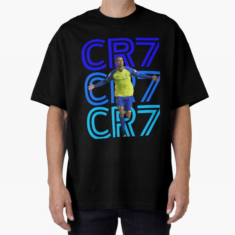 Christiano Ronaldo CR7 Oversized T-Shirt Enjoy the Biggest Football Party of Global Football Passion for FIFA World Cup 2026 USA Canada Mexico, Centered on Mbappe, Argentina and Brazil, Game Day Rituals, Football Legends, Country Pride and the Road