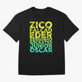 Brazil 1982 zico socrates eder best team never to win world cup79 Oversized T-Shirt Step into FIFA World Cup 2026 USA Canada Mexico for Fans of Messi and Argentina, Bringing Championship Spirit, Famous Goals, Roaring Crowds and International