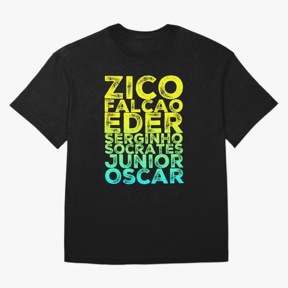 Brazil 1982 zico socrates eder best team never to win world cup79 Oversized T-Shirt Step into FIFA World Cup 2026 USA Canada Mexico for Fans of Messi and Argentina, Bringing Championship Spirit, Famous Goals, Roaring Crowds and International