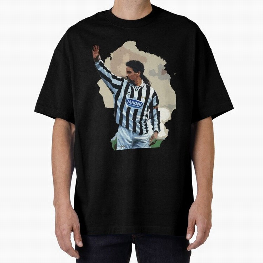 Roberto Baggio Oversized T-Shirt Support Your Favorite Stars during FIFA World Cup 2026 for Fans of Neymar, Haaland and Cristiano Ronaldo and Spain and Netherlands, Bringing Classic Soccer Heritage, Championship Pressure, Fan Loyalty and