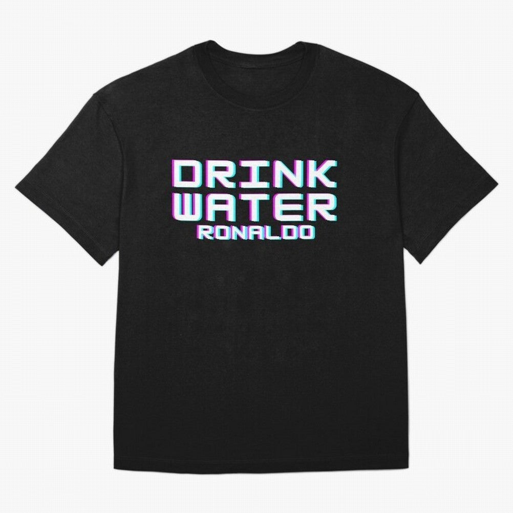 drink water ronaldo Oversized T-Shirt Carry the Dream of FIFA World Cup 2026 Group Stage Centered on CR7 and Messi, France and Portugal Energy, Fan Favorite Moments, National Team Passion, Big Match Drama and Soccer History; Great for Supporters