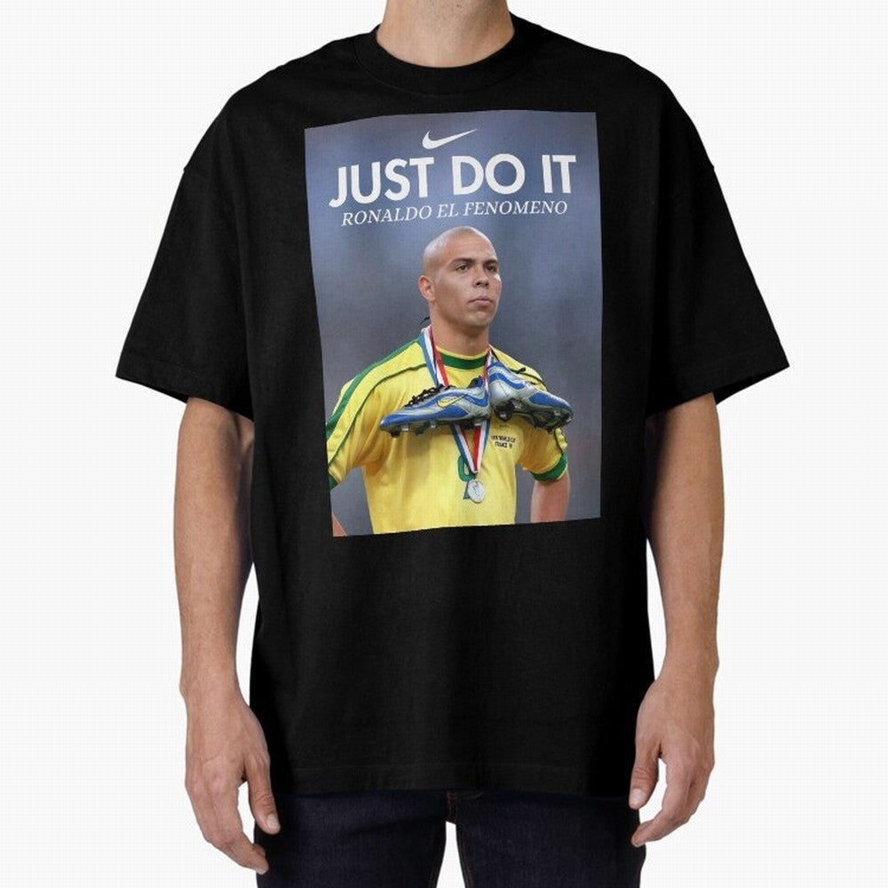 Ronaldo Fenomeno, Ronaldo Nazario Poster, Vintage Sports Decor, Living Room Decor For Walls, Sports Bedroom Decor, Game Room Decor, R9 Oversized T-Shirt Support the Legends of FIFA World Cup 2026 Group Stage Centered on Haaland and Mbappe, England,