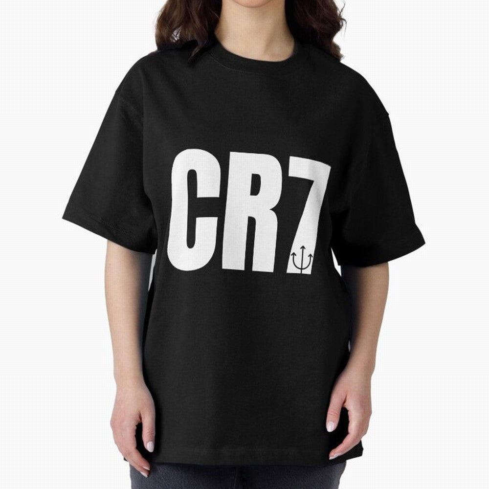 CR7 - Cristiano Ronaldo Manchester United 2021 Oversized T-Shirt Make Your Look Match FIFA World Cup 2026 USA Canada Mexico for Fans of Mbappe and Neymar and Portugal, Spain and Germany, Bringing Football Passion, Legendary Performances, Festival