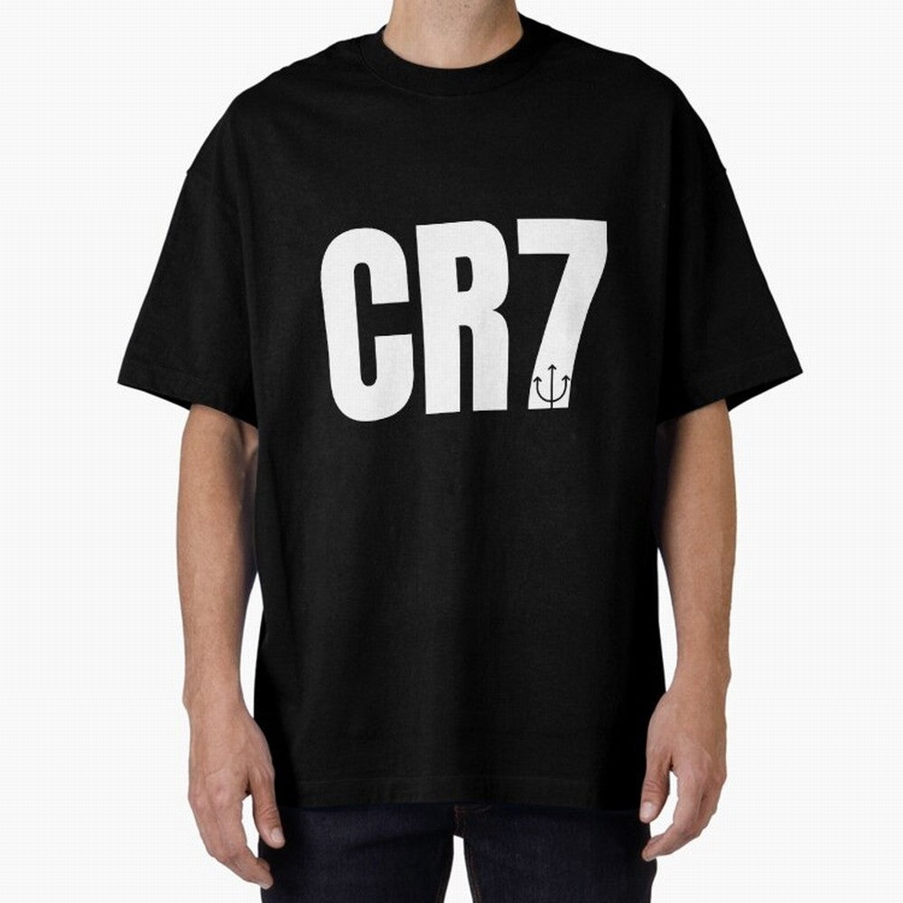 CR7 - Cristiano Ronaldo Manchester United 2021 Oversized T-Shirt Make Your Look Match FIFA World Cup 2026 USA Canada Mexico for Fans of Mbappe and Neymar and Portugal, Spain and Germany, Bringing Football Passion, Legendary Performances, Festival