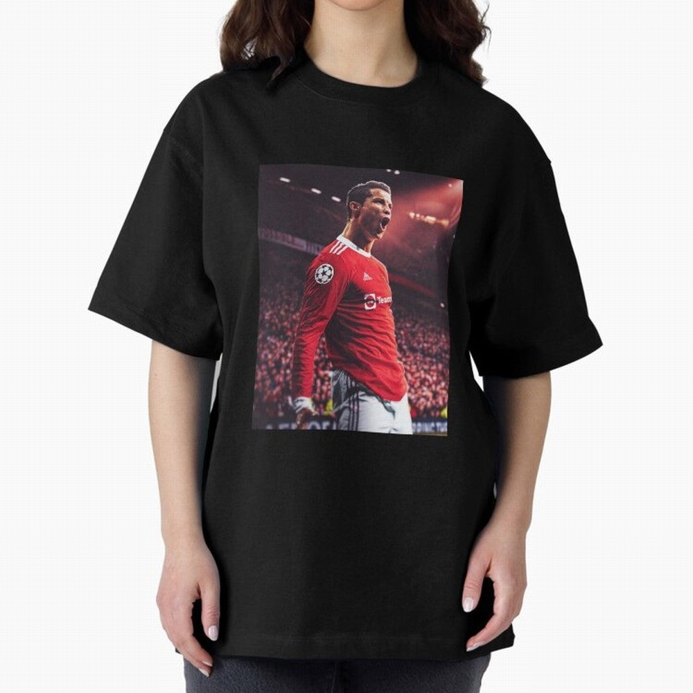 Cristiano Ronaldo CR7 Manchester Home 202122,Ronaldo Gifts, Ronaldo Best Selling , Ronaldo Top Item Oversized T-Shirt Share the Excitement of FIFA World Cup 2026 USA Canada Mexico Driven by CR7, Spain Energy, Football Festival Excitement, Trophy