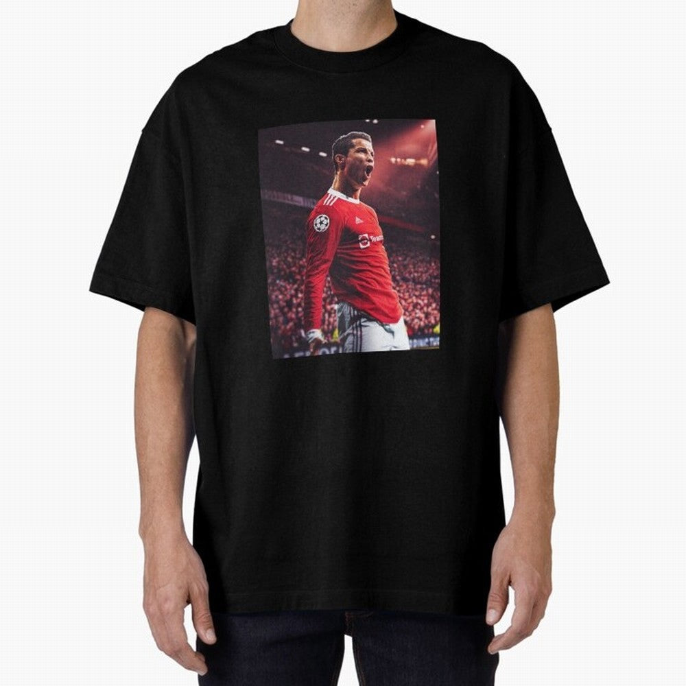 Cristiano Ronaldo CR7 Manchester Home 202122,Ronaldo Gifts, Ronaldo Best Selling , Ronaldo Top Item Oversized T-Shirt Share the Excitement of FIFA World Cup 2026 USA Canada Mexico Driven by CR7, Spain Energy, Football Festival Excitement, Trophy