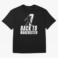 Men Back to manchester, Welcome to manchester Oversized T-Shirt Back the Journey through FIFA World Cup 2026 Group Stage for Fans of Neymar, Haaland and Cristiano Ronaldo and Argentina and Brazil, Bringing Football Festival Excitement, Trophy