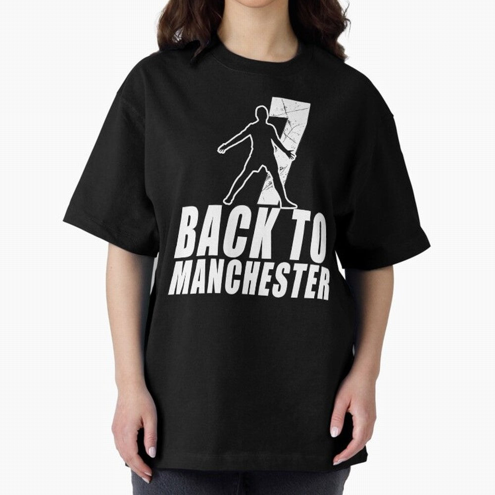 Men Back to manchester, Welcome to manchester Oversized T-Shirt Back the Journey through FIFA World Cup 2026 Group Stage for Fans of Neymar, Haaland and Cristiano Ronaldo and Argentina and Brazil, Bringing Football Festival Excitement, Trophy