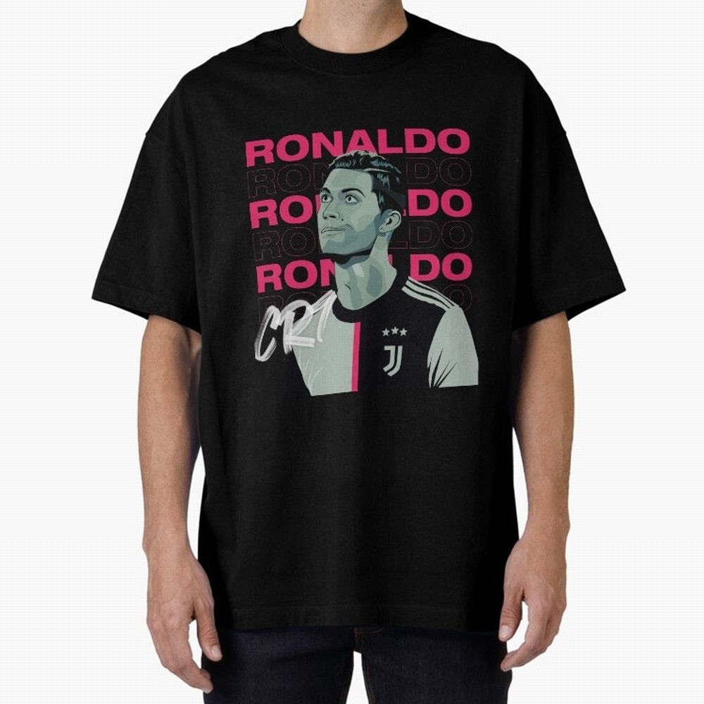 Ronaldo Oversized T-Shirt Keep Football History Alive during Global Football Passion for FIFA World Cup 2026, Highlighting Messi, Brazil, Supporter Pride, Iconic Celebrations, Legendary Names and Global Match Day Energy; Ideal for Fans Who Follow