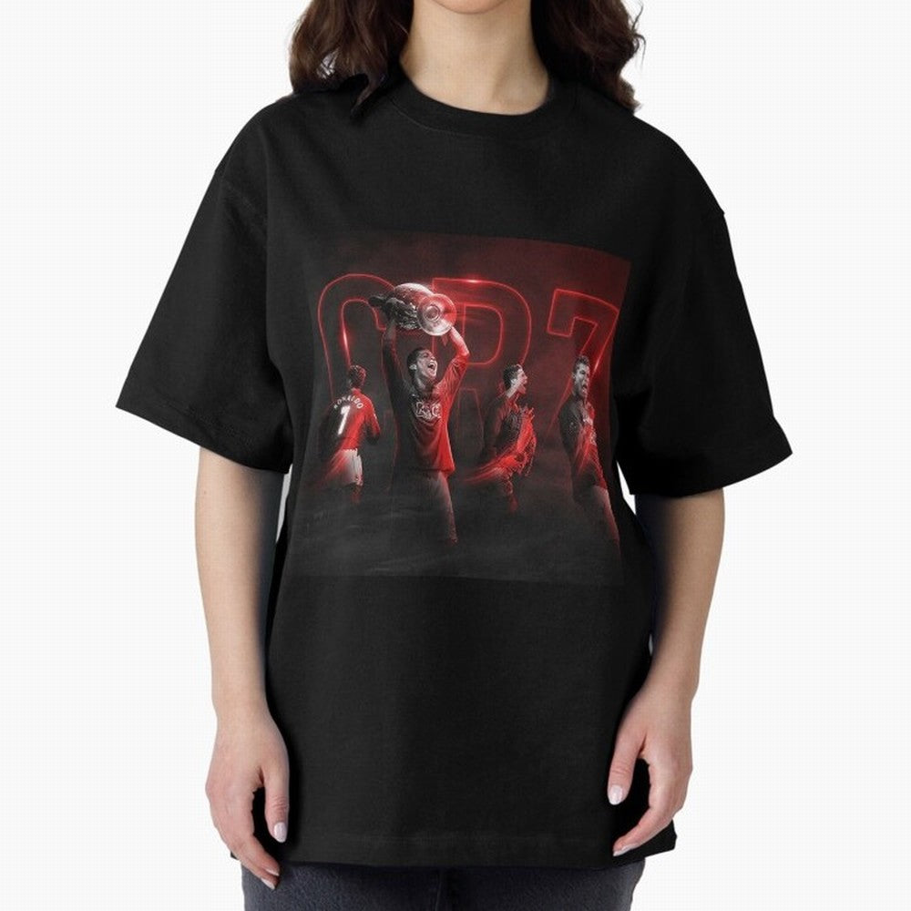 Cristiano Ronaldo in Manchester United Oversized T-Shirt Bring Match Day Fire to FIFA World Cup 2026 Group Stage with Neymar, Haaland and Cristiano Ronaldo, England Energy, Championship Spirit, Famous Goals, Roaring Crowds and International