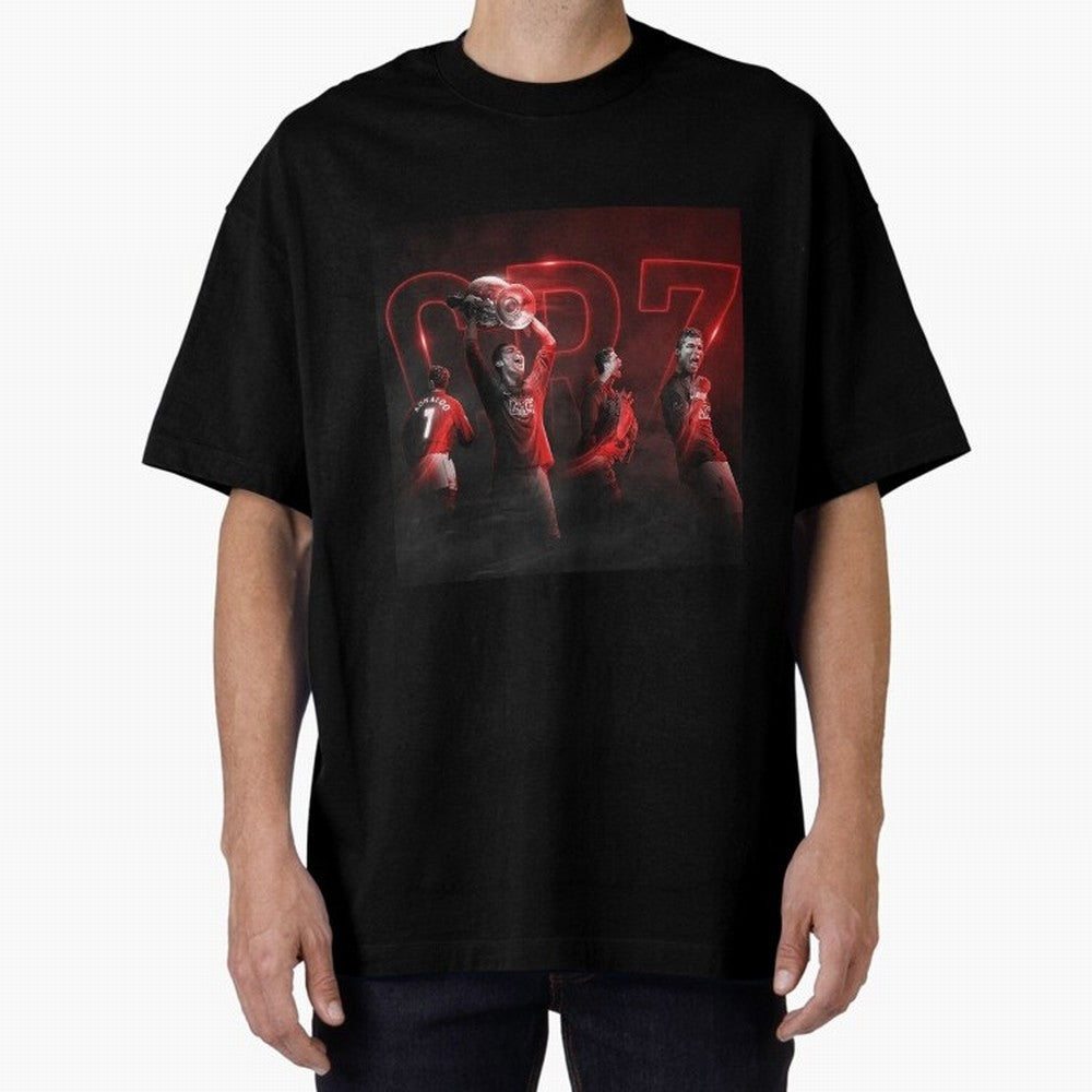 Cristiano Ronaldo in Manchester United Oversized T-Shirt Bring Match Day Fire to FIFA World Cup 2026 Group Stage with Neymar, Haaland and Cristiano Ronaldo, England Energy, Championship Spirit, Famous Goals, Roaring Crowds and International