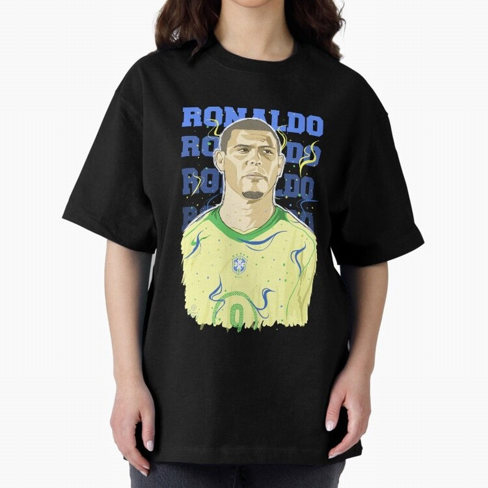 Ronaldo Oversized T-Shirt Embrace FIFA World Cup 2026 Spirit, Inspired by France, Messi, CR7 and Mbappe, Global Supporter Spirit, Legendary Goals, National Colors and Tournament Celebration; Made for Collectors Who Enjoy Iconic Players, Country