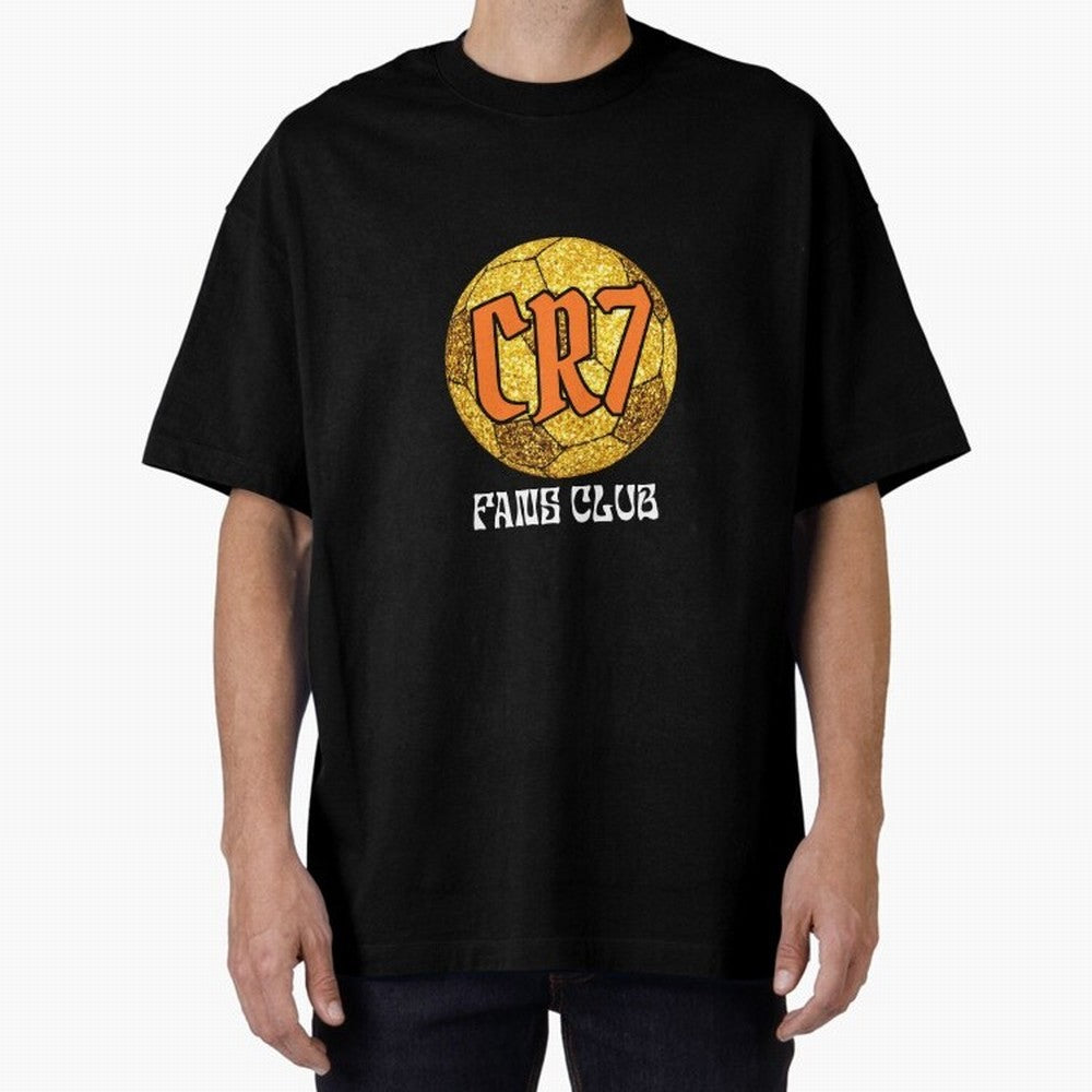 CR7 BLK3 Oversized T-Shirt Support Your Favorite Stars during Match Day Hype around FIFA World Cup 2026 Group Stage, Messi, France and Portugal, Champion Mindset, Group Stage Buzz, Knockout Tension and Passionate Fan Culture; Ideal for Fans Who