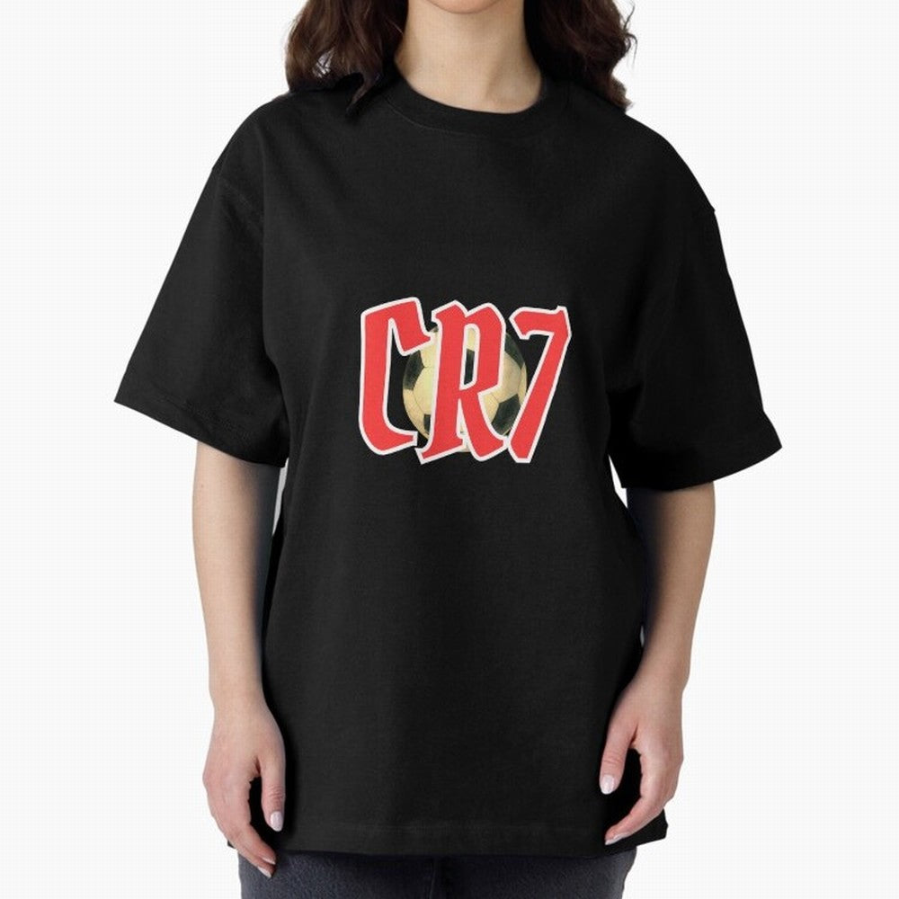CR7 RED Oversized T-Shirt Bring Global Tournament Vibes to FIFA World Cup 2026 Spirit, Highlighting England, Mbappe, Match Day Excitement, Supporter Culture, Golden Goals and Global Football Passion; Ideal for Passionate Fans Who Love Underdog