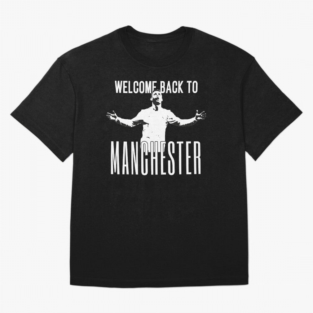 Welcome back to Manchester Ronaldo Oversized T-Shirt Remember Iconic Moments from the FIFA World Cup 2026 Journey through Messi Highlights, Argentina Pride, Match Day Excitement, Supporter Culture, Golden Goals and Global Football Passion; Built