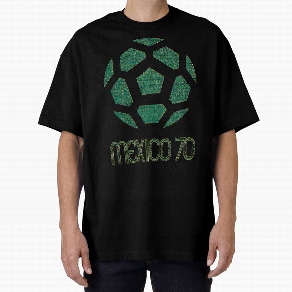 Mexico 70 World Cup Oversized T-Shirt Remember Iconic Moments from Match Day Hype around FIFA World Cup 2026, Messi, CR7 and Mbappe, Portugal, Global Supporter Spirit, Legendary Goals, National Colors and Tournament Celebration; Perfect for