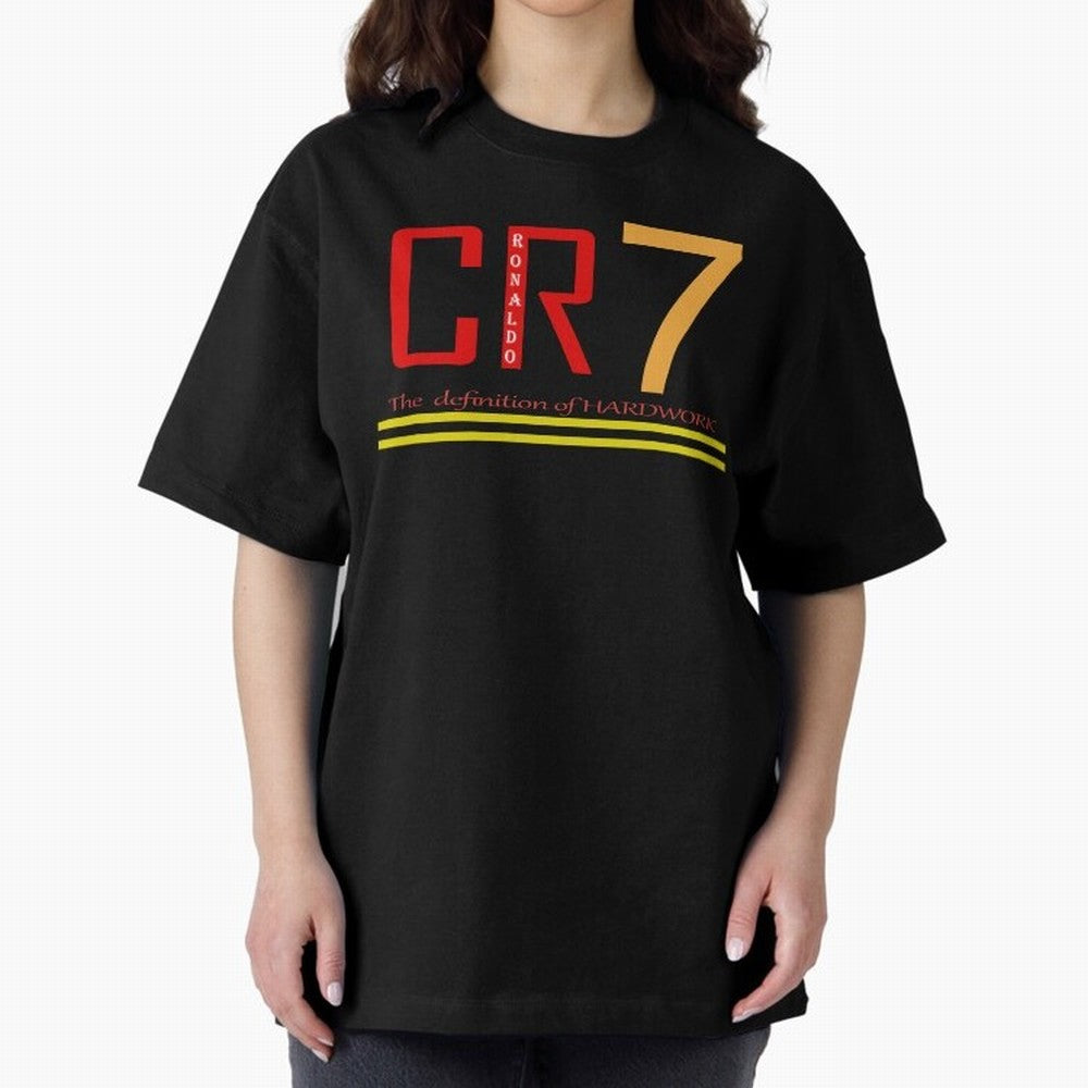 Christiano Ronaldo T-shirts Oversized T-Shirt Fuel Your Fan Pride for FIFA World Cup 2026 Group Stage for Fans of Haaland and Portugal, Spain and Germany, Bringing Championship Spirit, Famous Goals, Roaring Crowds and International Football Unity;