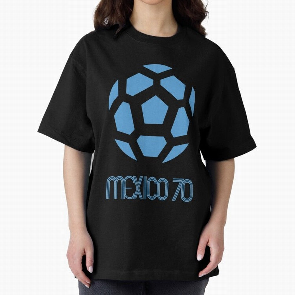 Retro World Cup 70 Logo Oversized T-Shirt Show Fan Pride Across Global Football Passion for FIFA World Cup 2026, Centered on Messi, CR7 and Mbappe, Spain, Tournament Hype, Historic Matchups, Family Viewing Parties and Global Sports Pride; Perfect