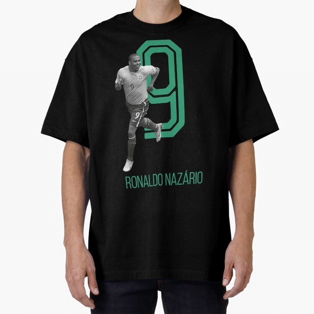 Ronaldo Naz¨¢rio Retro Oversized T-Shirt Carry National Pride through Match Day Hype around FIFA World Cup 2026 Group Stage, CR7, France and Portugal, Stadium Memories, Football Loyalty, International Chants and Championship Tradition; Great for