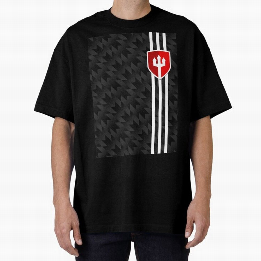 Manchester United 2017/18 3rd Kit Jersey Pattern Oversized T-Shirt Celebrate the Road through FIFA World Cup 2026 with Haaland and Mbappe, Argentina, France and Brazil Energy, Vintage Soccer Flavor, Modern Football Stars, National Flags and Final