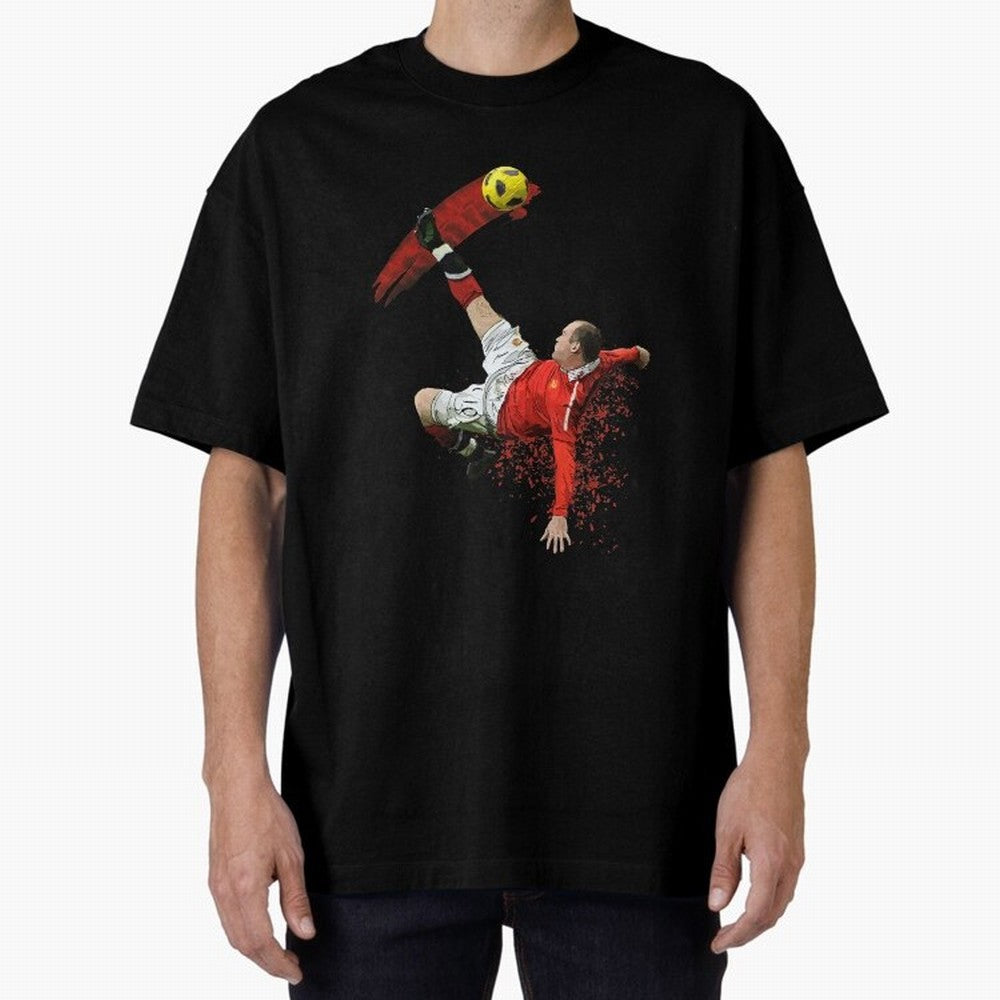 Wayne Rooney Oversized T-Shirt Celebrate Every Goal in FIFA World Cup 2026 USA Canada Mexico for Fans of Mbappe and Brazil, Bringing Football History, Final Match Energy, Crowd Noise and Once in a Lifetime Moments; Great for Watch Parties, Sports