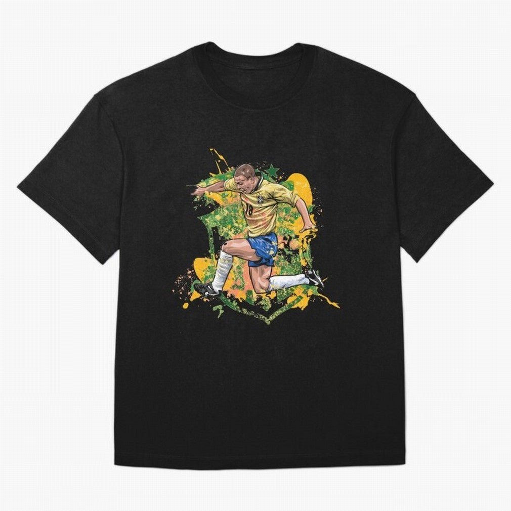 Ronaldo Nazario de Lima - Fenomeno do Brasil Oversized T-Shirt Follow the FIFA World Cup 2026 USA Canada Mexico Journey through CR7 and Messi Highlights, England and Germany Pride, Worldwide Fan Energy, Dramatic Goals, Stadium Lights and
