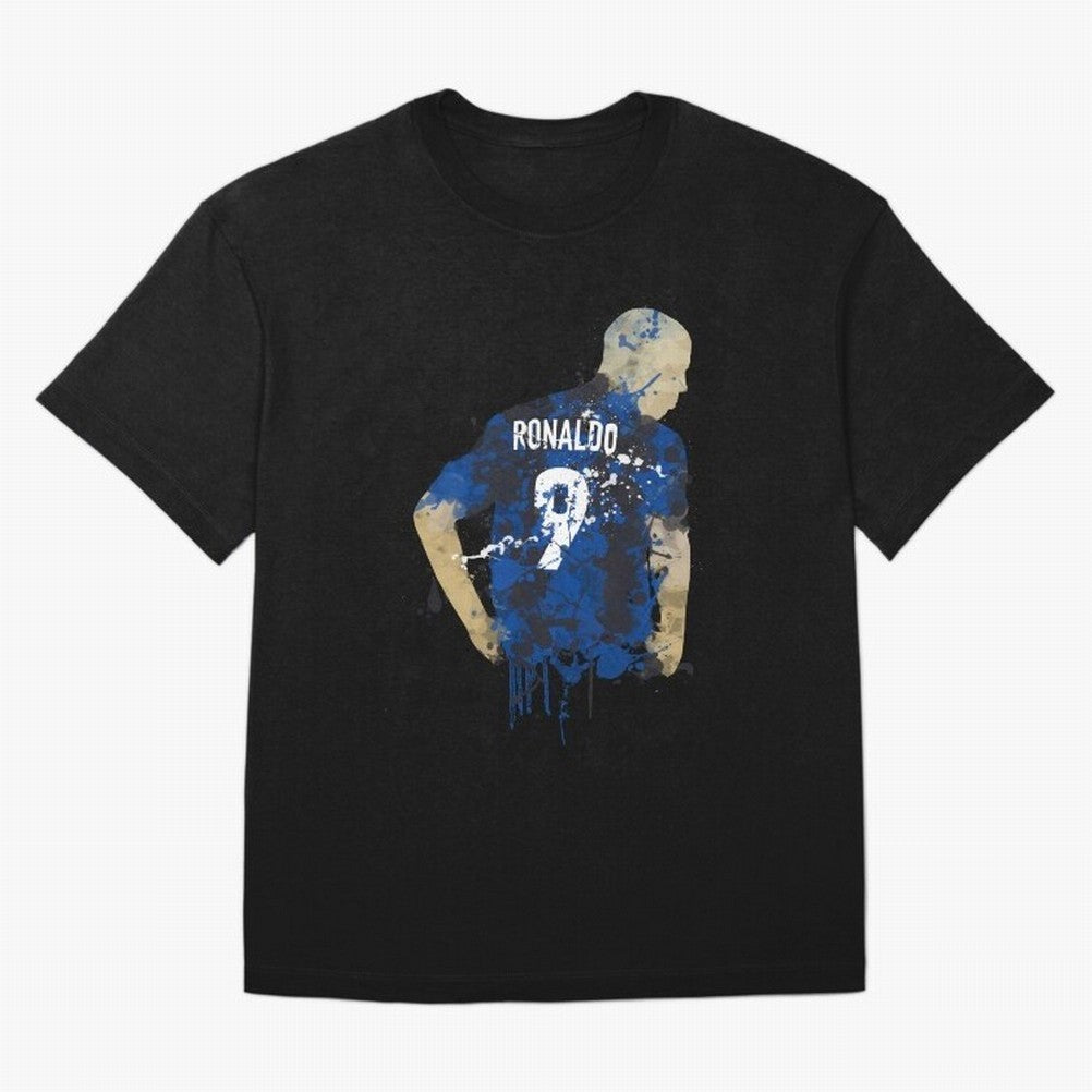 Ronaldo Number 9 Art Oversized T-Shirt Bring Stadium Energy to FIFA World Cup 2026 for Fans of Cristiano Ronaldo and England, Bringing Football Passion, Legendary Performances, Festival Vibes and Supporter Community; Perfect for Supporters Who Want