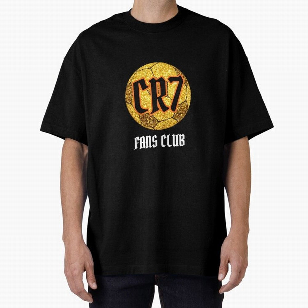CR7 BLK 2 Oversized T-Shirt Wear the Spirit of FIFA World Cup 2026 Capturing Neymar, Haaland and Cristiano Ronaldo, Portugal, Spain and Germany Energy, Vintage Soccer Flavor, Modern Football Stars, National Flags and Final Night Emotion; Ideal for