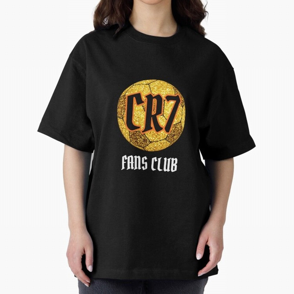CR7 BLK 2 Oversized T-Shirt Wear the Spirit of FIFA World Cup 2026 Capturing Neymar, Haaland and Cristiano Ronaldo, Portugal, Spain and Germany Energy, Vintage Soccer Flavor, Modern Football Stars, National Flags and Final Night Emotion; Ideal for