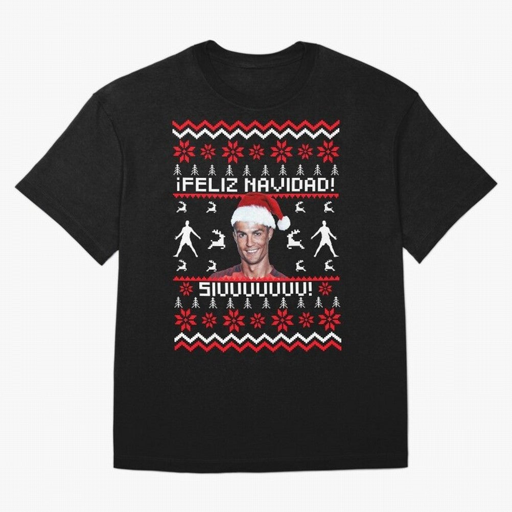 Cristiano Ronaldo El Bicho SIUU Ugly Sweater Oversized T-Shirt Relive Legendary Nights from FIFA World Cup 2026 USA Canada Mexico Filled with Neymar, Haaland and Cristiano Ronaldo, Portugal Energy, Retro Football Energy, Iconic Rivalries, Trophy