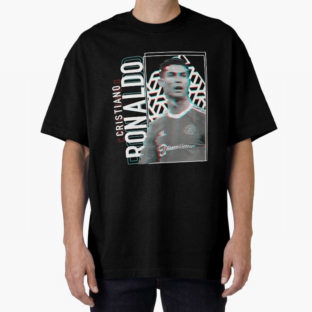 Cristiano Ronaldo sport Oversized T-Shirt Showcase the FIFA World Cup 2026 USA Canada Mexico Journey through Messi Highlights, England and Germany Pride, Soccer Culture, Superstar Moments, National Team Dreams and Competitive Fire; Perfect for