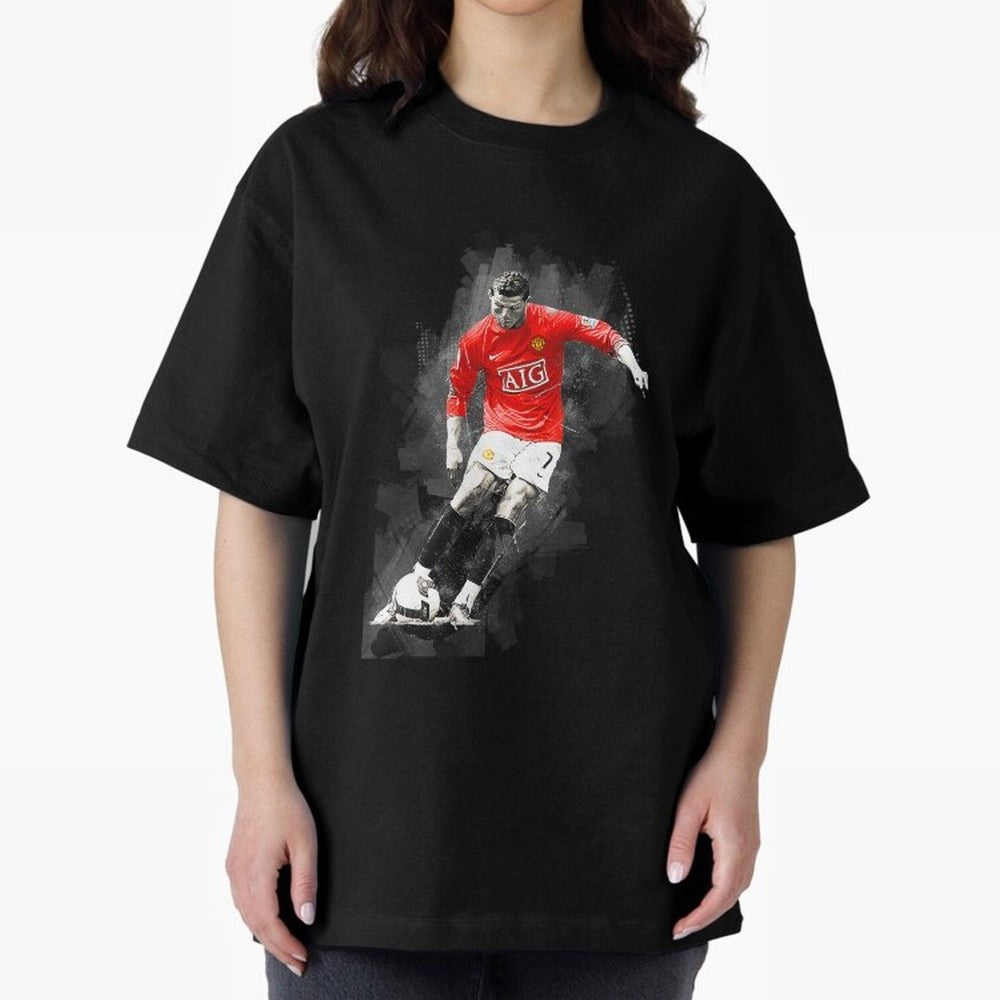 Cristiano Ronaldo gift Oversized T-Shirt Celebrate Fan Culture around Match Day Hype around FIFA World Cup 2026 Group Stage, Cristiano Ronaldo, France, Stadium Memories, Football Loyalty, International Chants and Championship Tradition; Ideal for