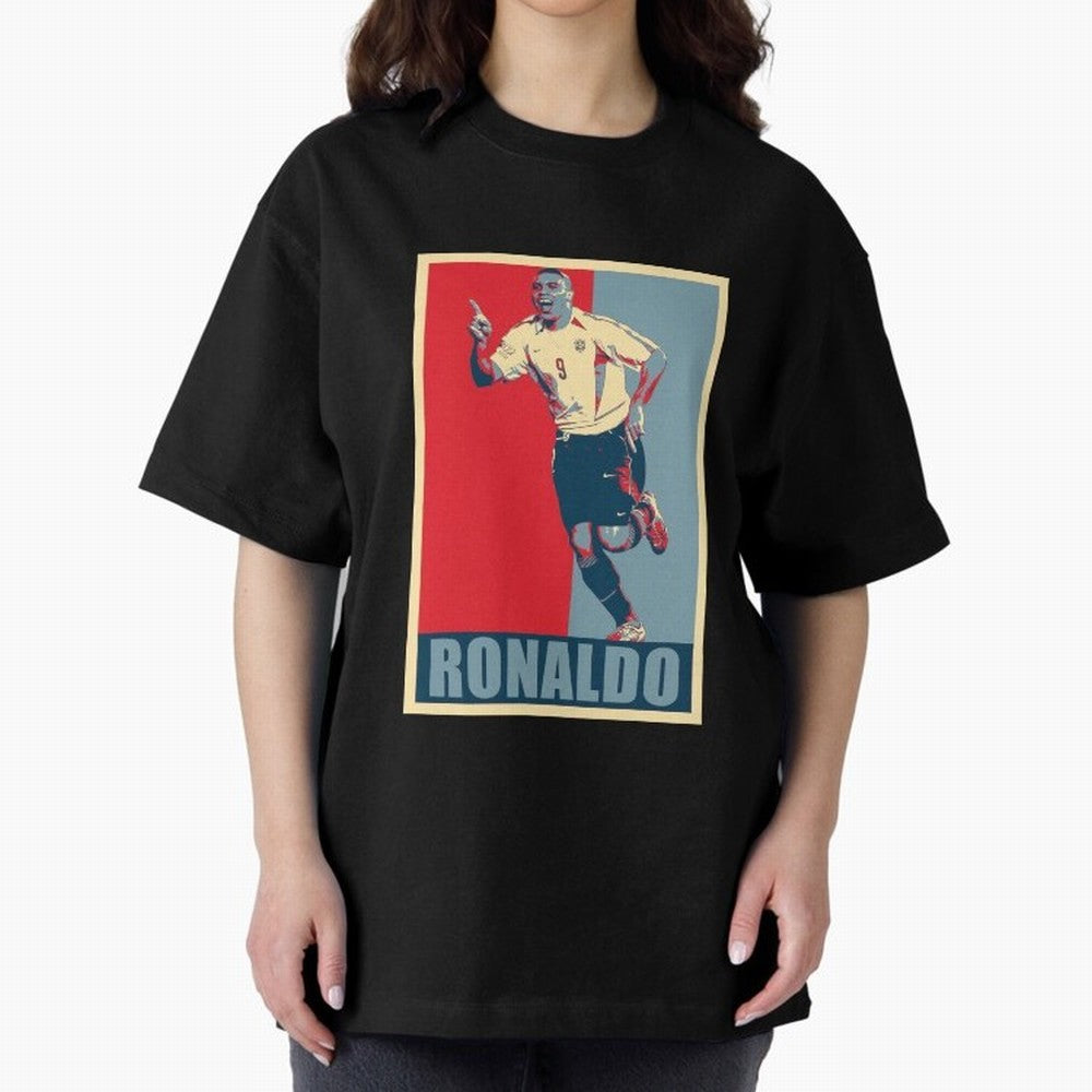 Ronaldo De Lima Celebration Oversized T-Shirt Make Every Kick Count in FIFA World Cup 2026 USA Canada Mexico Celebrating Haaland, Netherlands Energy, Match Day Excitement, Supporter Culture, Golden Goals and Global Football Passion; Ideal for