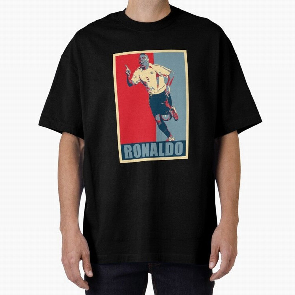 Ronaldo De Lima Celebration Oversized T-Shirt Make Every Kick Count in FIFA World Cup 2026 USA Canada Mexico Celebrating Haaland, Netherlands Energy, Match Day Excitement, Supporter Culture, Golden Goals and Global Football Passion; Ideal for
