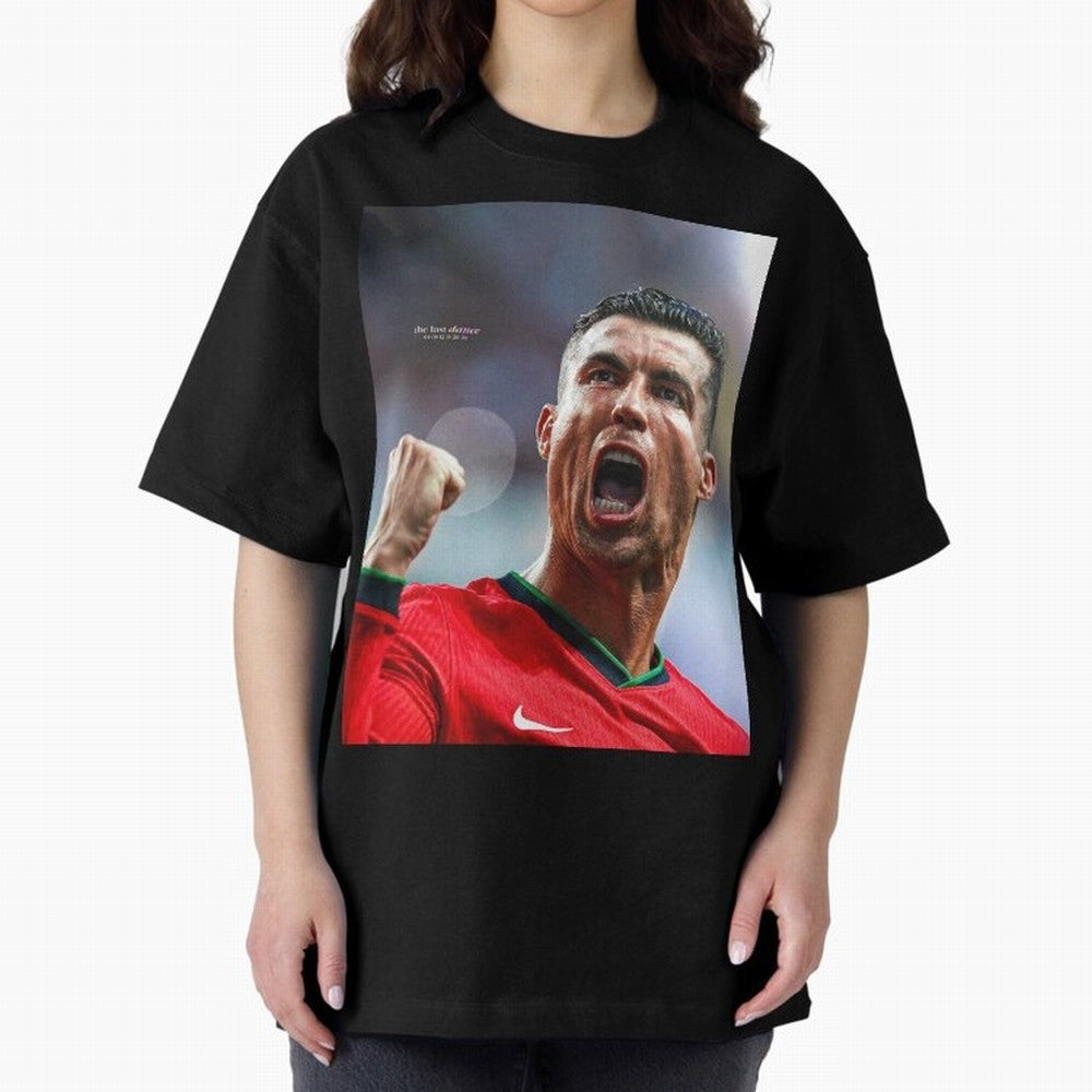CR7: The Eternal GOAT Oversized T-Shirt Honor the Football Icons of FIFA World Cup 2026 Spirit, Inspired by England and Germany, Neymar, Haaland and Cristiano Ronaldo, Retro Football Energy, Iconic Rivalries, Trophy Chase Drama and Stadium