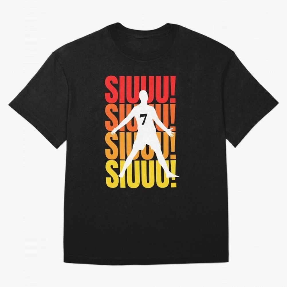 Christiano Ronaldo Siuuu Oversized T-Shirt Feel the Trophy Chase of FIFA World Cup 2026 Group Stage for Fans of Messi and Spain and Netherlands, Bringing Soccer Culture, Superstar Moments, National Team Dreams and Competitive Fire; Made for